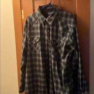 Wool Pendleton snap up shirt